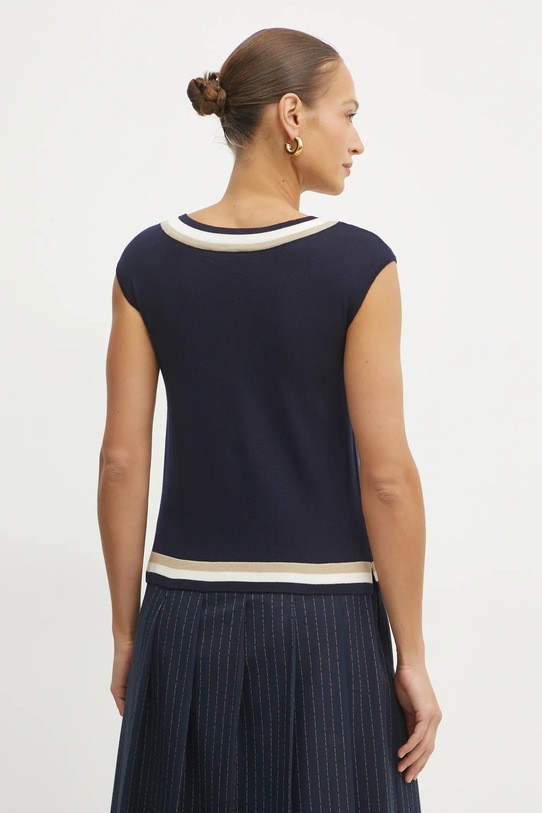 Îmbrăcăminte Luisa Spagnoli pulover de lână 58634 bleumarin