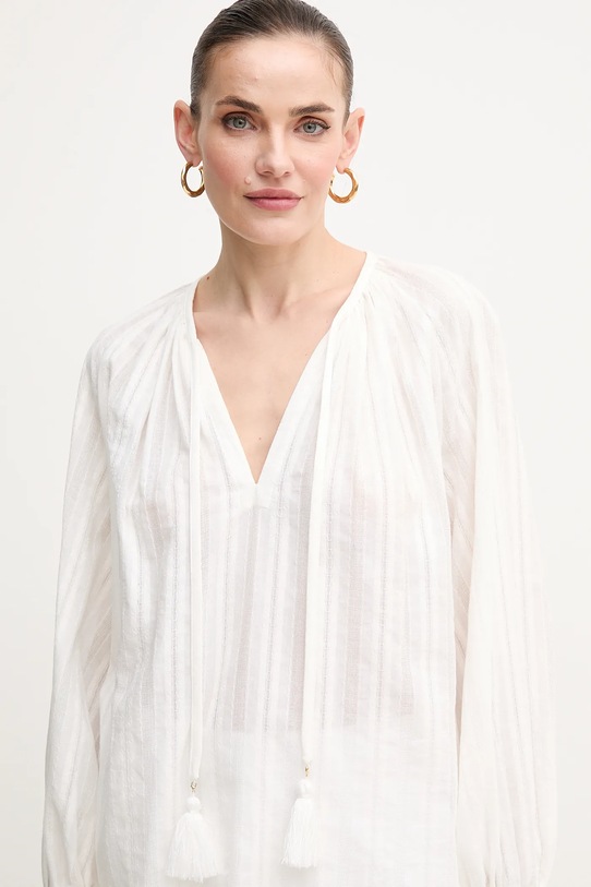 Pamučna majica Luisa Spagnoli bijela 541818