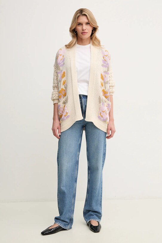 Marella t-shirt bawełniany TIMO 2513941052 biały SS25