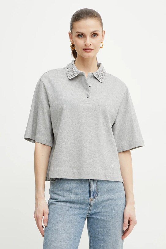 Marella polo de bumbac GONZAGA imprimeu gri 2513951014