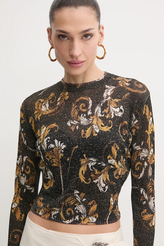 Πουλόβερ Versace Jeans Couture μαύρο 78HAFM21.CMN45