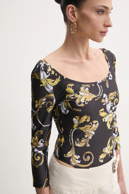 Versace Jeans Couture body negru 78HAM221.JS470