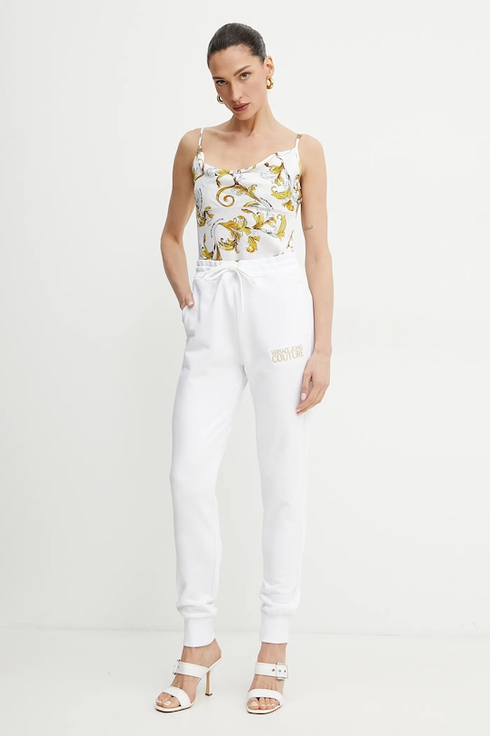 Versace Jeans Couture bluzka 78HAM236.NS639 biały SS25