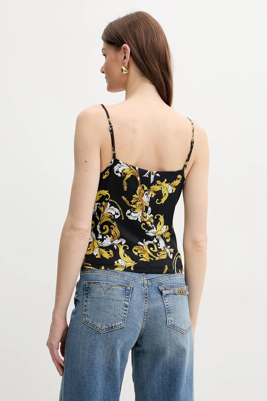 Ρούχα Μπλουζάκι Versace Jeans Couture 78HAM236.NS639 μαύρο