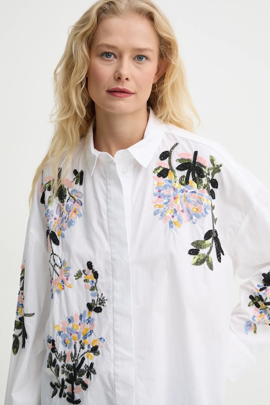 MUNTHE camasa din bumbac SINGUS alb 244100224422