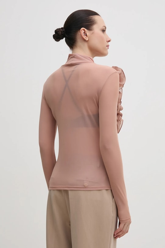 Îmbrăcăminte Sisley longsleeve 3HC7L106Y portocaliu