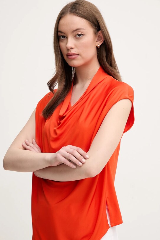Sisley bluzka czerwony 5FNTLQ08P
