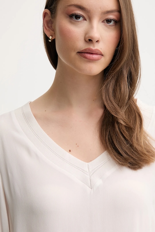 Majica Sisley bež 5IDTLQ08F