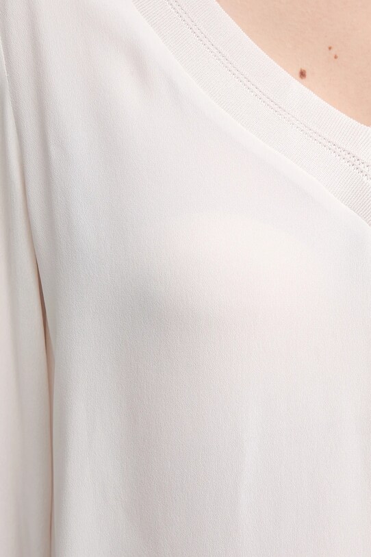 Majica Sisley 5IDTLQ08F bež