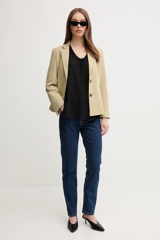 Блузка Sisley 5IDTLQ08F чорний SS25