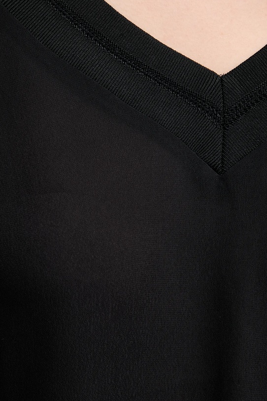 Blúzka Sisley 5IDTLQ08F čierna