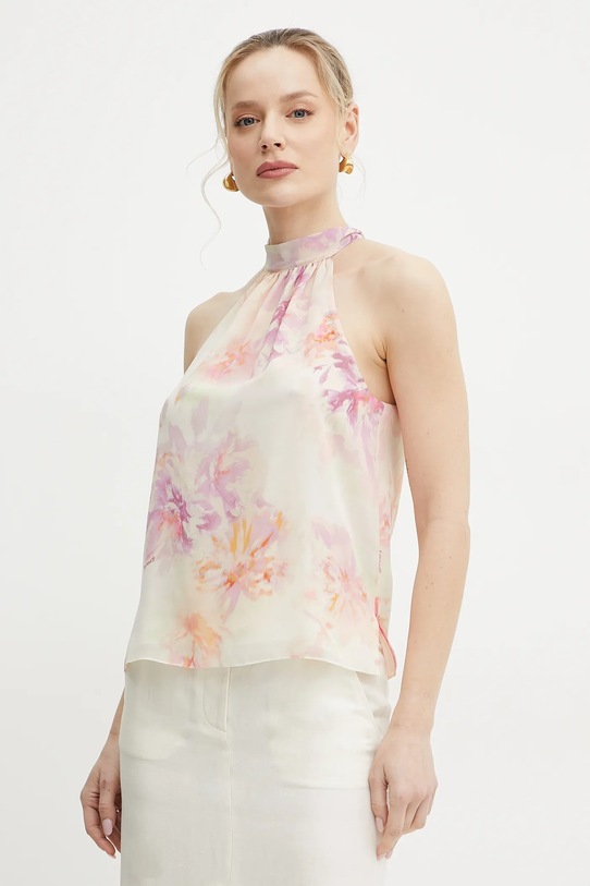 Блузка Patrizia Pepe узор бежевый 2C1619.A589