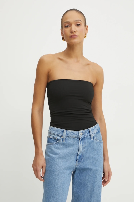 Top Patrizia Pepe slim μαύρο 2M4468.J013