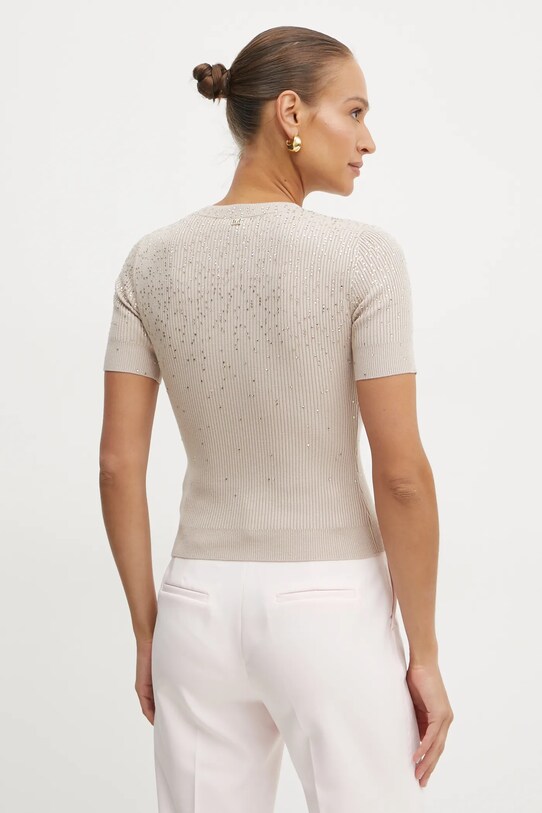 Odzież Marciano by Guess sweter z domieszką jedwabiu ALDA 5RGR14.5821Z beżowy