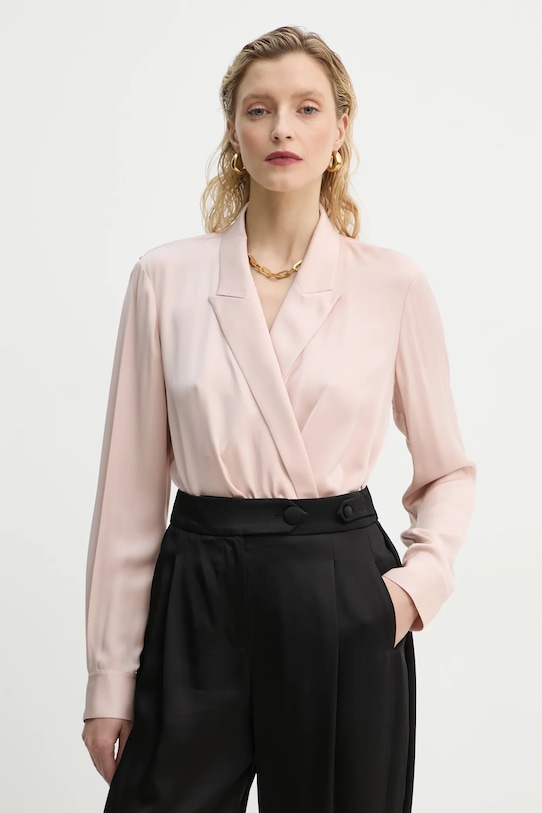 Theory camicetta semplice rosa O1102503