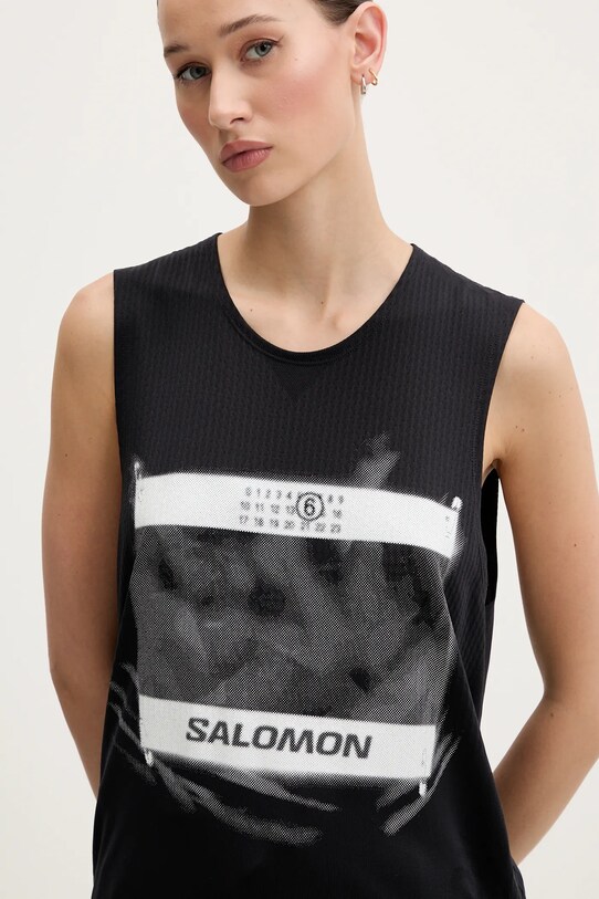 MM6 Maison Margiela top nero S52NL0071.M20101