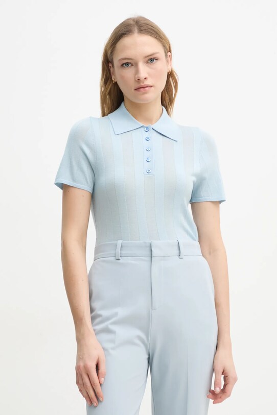 AERON polo din lână TOSCA uni albastru TO556560
