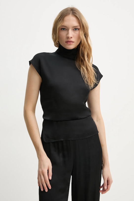 Blúzka AERON FLORA jednofarebný čierna TO554555