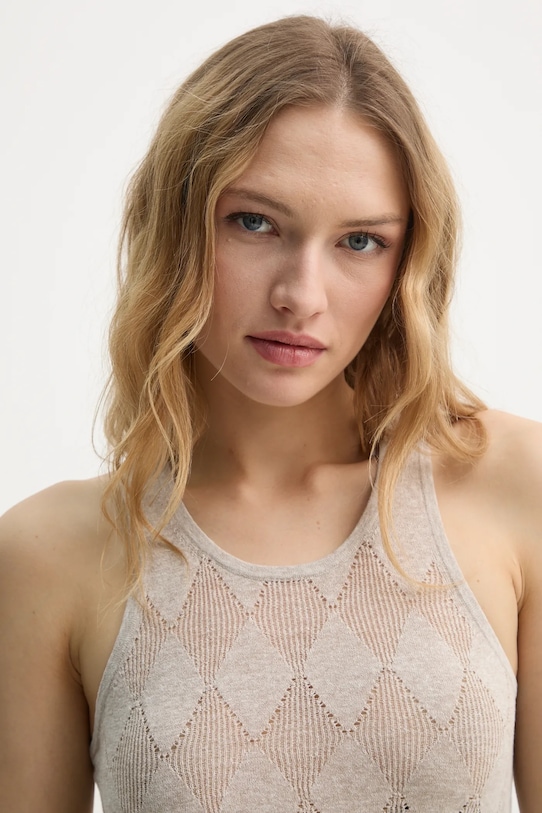 AERON top din amestec de in KISMET bej TO479561