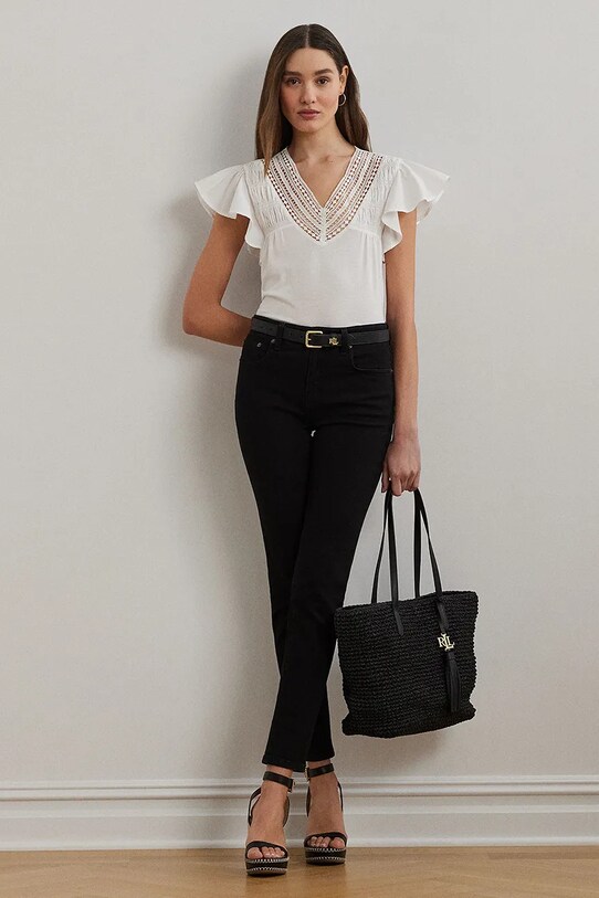 Oblečenie Blúzka Lauren Ralph Lauren 200963917 biela