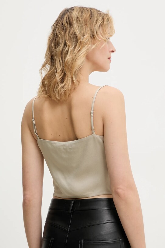 Odzież Nanushka bluzka ZORKA NW25RSTP18972 beżowy