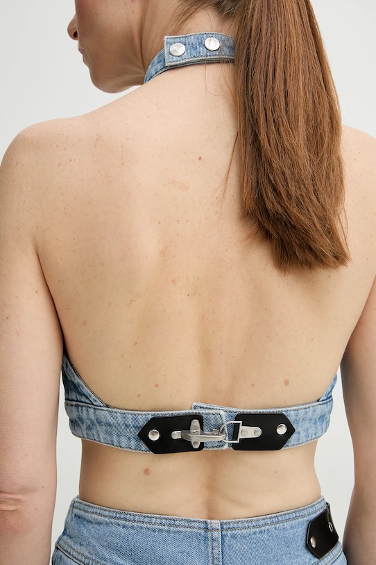 Îmbrăcăminte Nanushka bluză subtire de blugi ARINA NW25RSTP09053 albastru