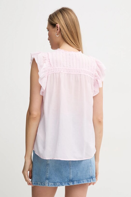 Ρούχα Πουκάμισο Pepe Jeans DIALLO PL305028 ροζ