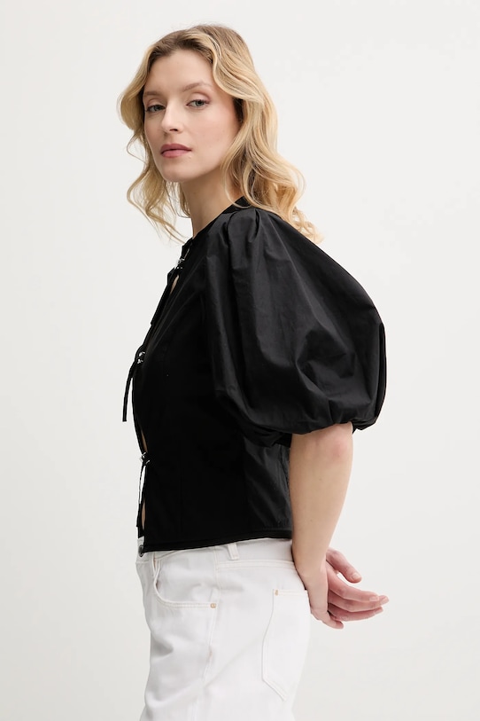 Бавовняна блузка Pinko 105185.A2LD чорний