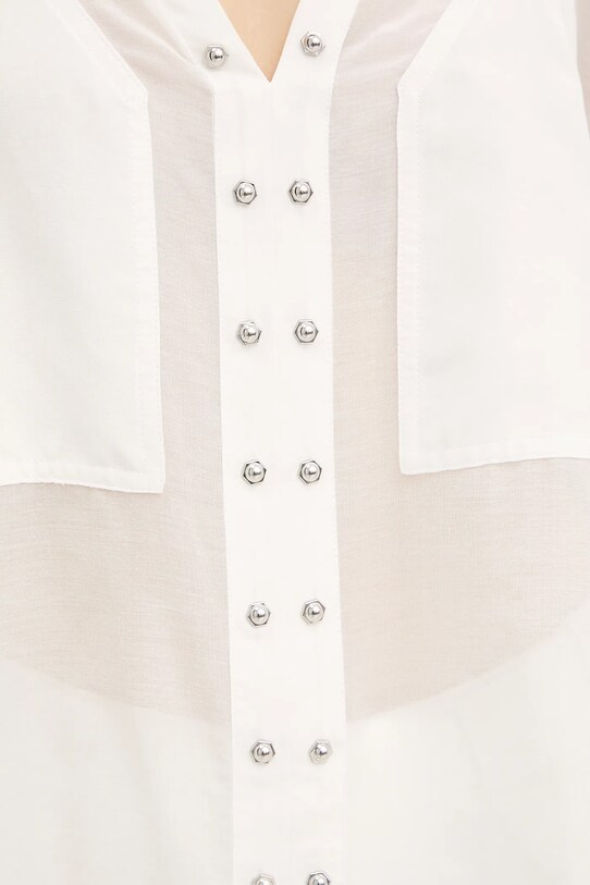 Halenka s příměsí hedvábí Pinko 105281.A2M7 bílá