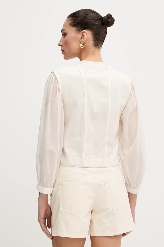 Odzież Pinko koszula bawełniana 105253.A2MI beżowy