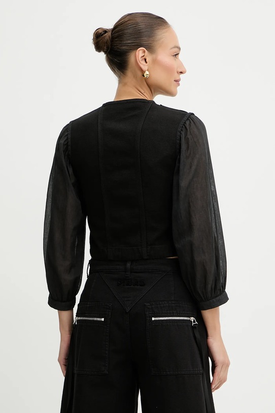 Îmbrăcăminte Pinko cămașă din bumbac 105253.A2MI negru