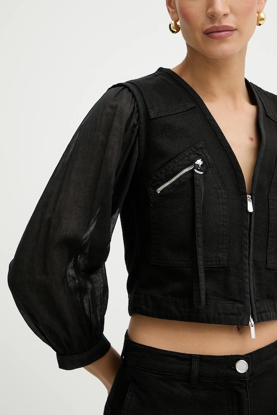 Pinko cămașă din bumbac 105253.A2MI negru