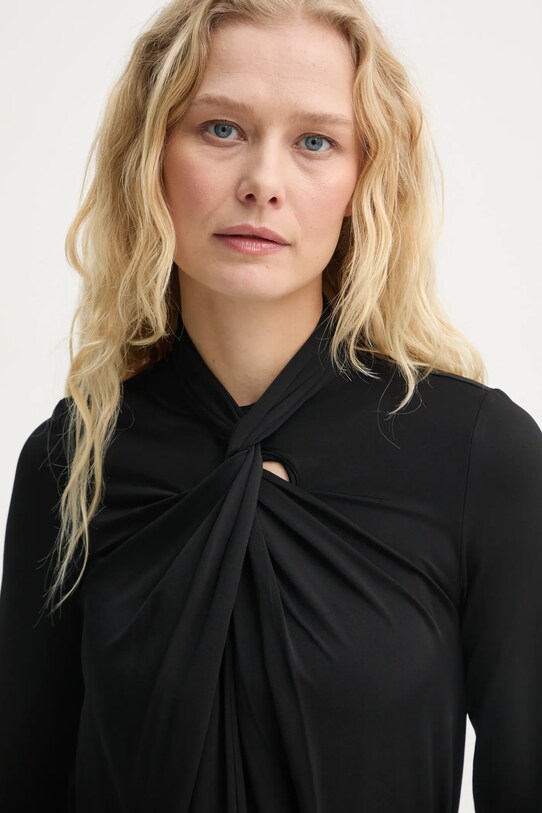 Блузка AllSaints MINA чорний W071PB