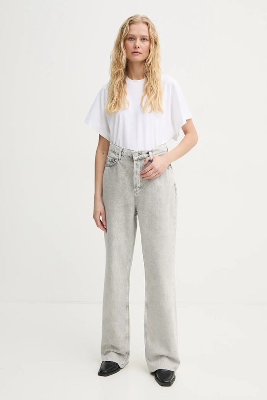 AllSaints tricou din bumbac ARTIA W077JB alb SS25