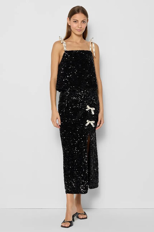 Блузка Bizuu MELBA чорний TOP.MELBA.CZARNY.AW24