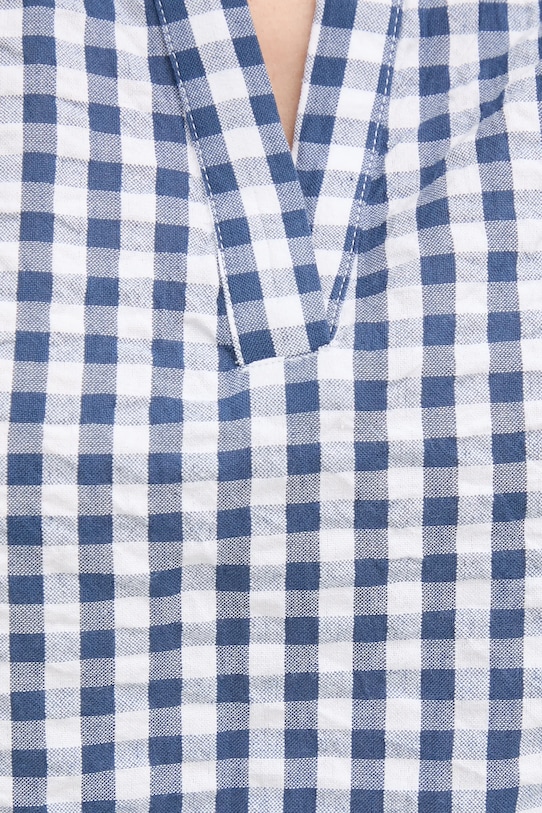 Βαμβακερή μπλούζα United Colors of Benetton 5XDKDQ0B8 μπλε