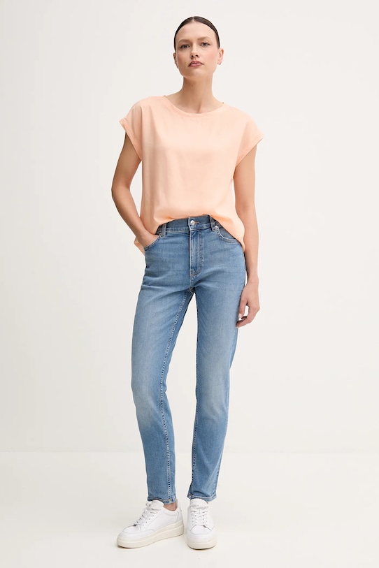 United Colors of Benetton bluzka 52M9DQ0BI pomarańczowy SS25