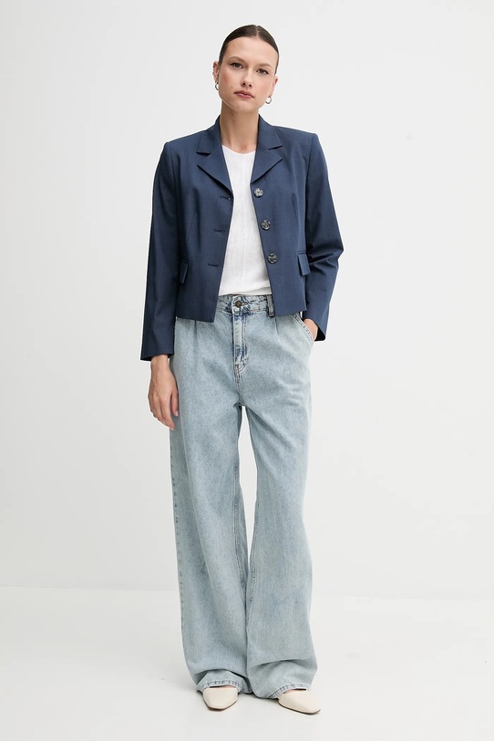 Светр з домішкою льону United Colors of Benetton 125GD402P білий SS25