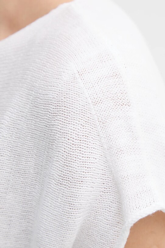 United Colors of Benetton maglione con aggiunta di lino 125GD402P bianco