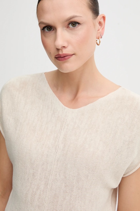 United Colors of Benetton pulover din amestec de in bej 125GD402P