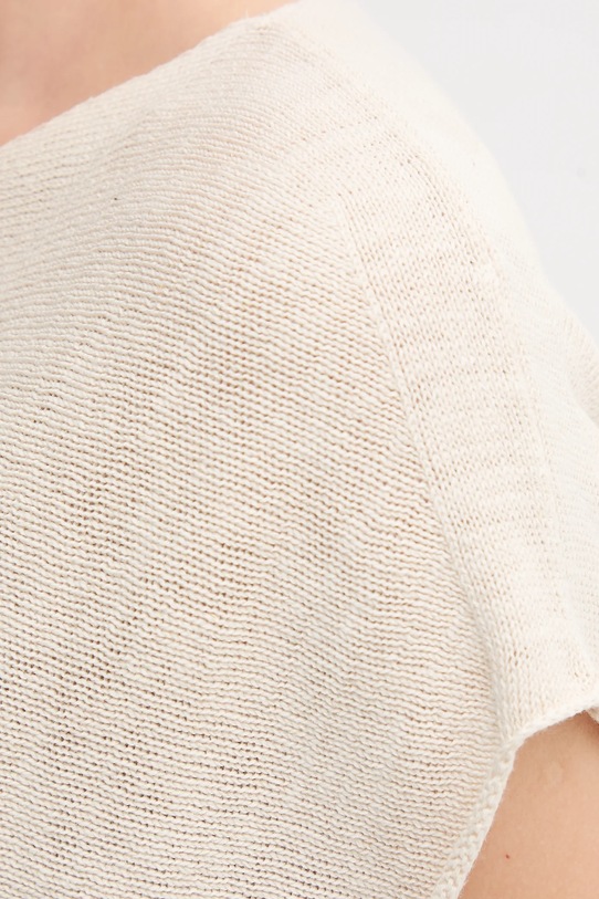 United Colors of Benetton pulover din amestec de in 125GD402P bej