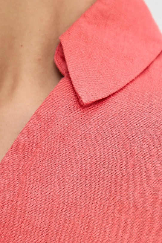 United Colors of Benetton bluză din in 5BMLDQ0B6 rosu