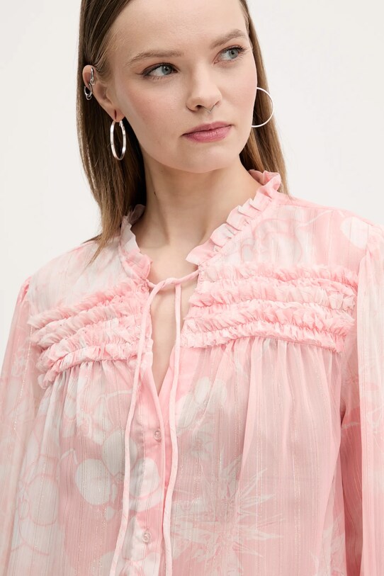 Desigual koszula ENIO różowy 25SWBW05