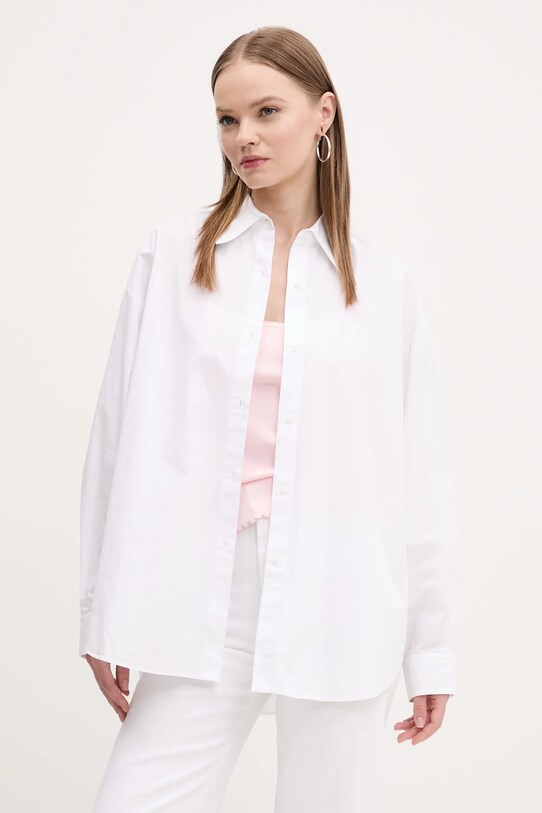 Odzież Hugo Blue koszula bawełniana 50537159 biały