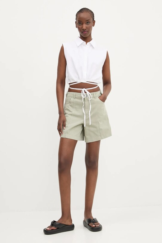 Hugo Blue camasa din bumbac 50537840 alb SS25