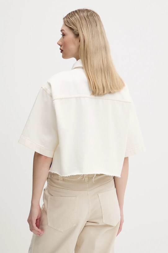 Odzież Hugo Blue koszula jeansowa 50537471 beżowy