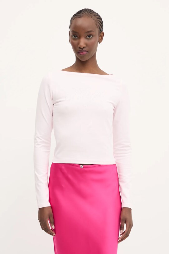 Hugo Blue longsleeve imprimeu roz 50537227