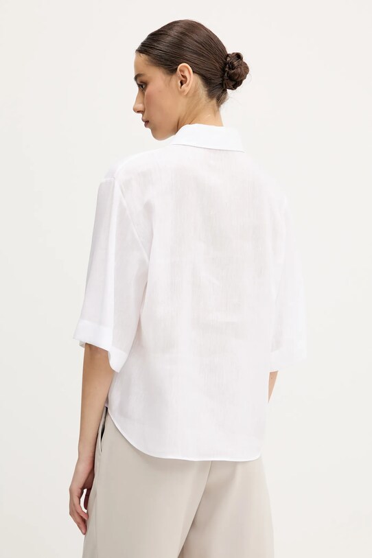 Abbigliamento HUGO camicia di lino 50539750 bianco