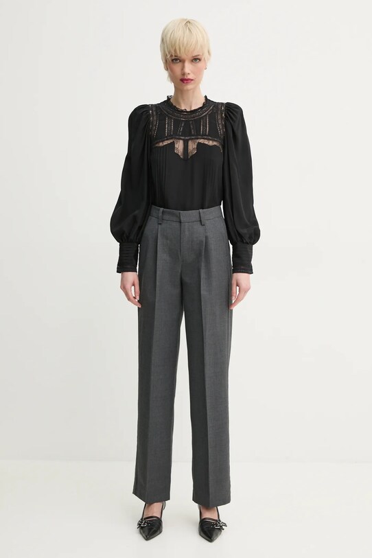 ZADIG&VOLTAIRE selyemblúz WWSH00585.11 fekete SS25