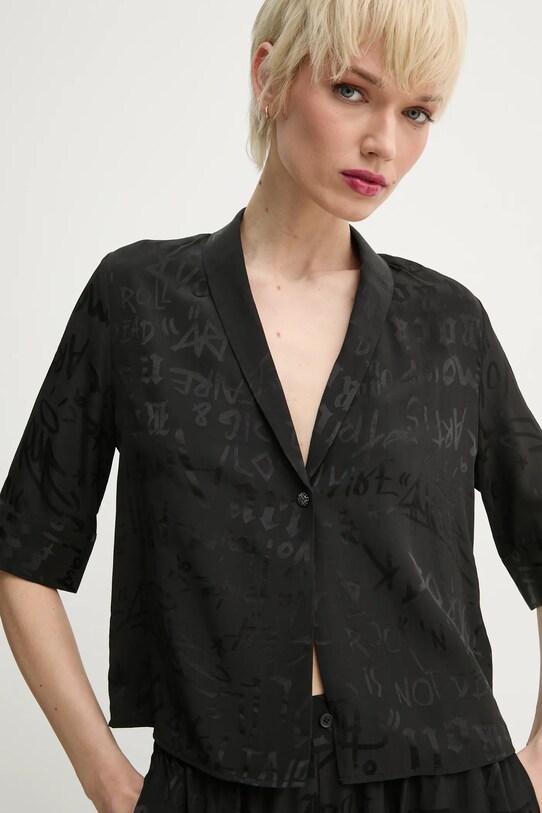 ZADIG&VOLTAIRE cămașă de mătase negru WWSH02222.11